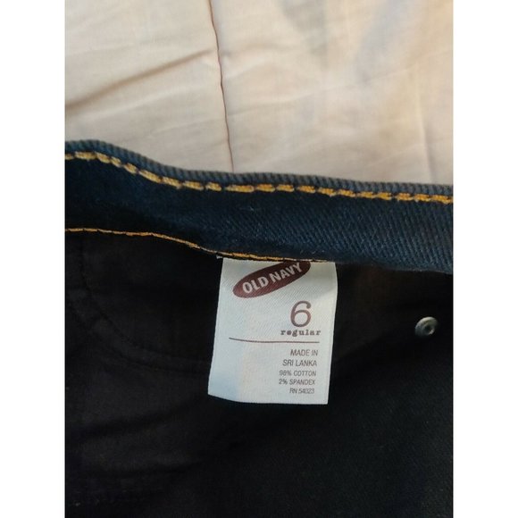 Old Navy Women's the Diva Black Denim Jeans / Regular (size 6) - Picture 4 of 7